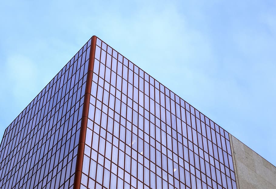 Red Building, architectural design, architecture, business, city HD wallpaper
