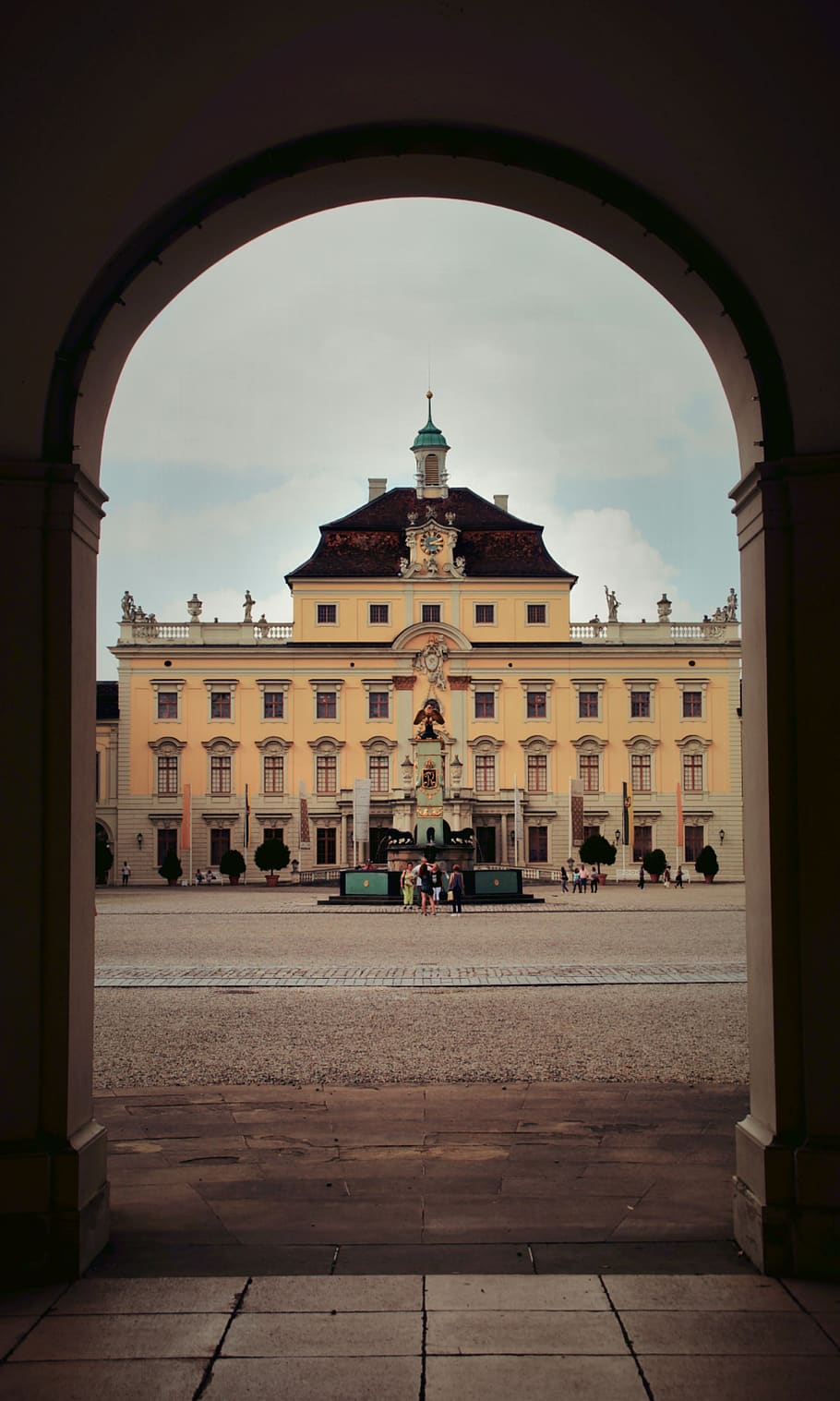 germany, ludwigsburg, wallpaper, building, iphone, centered, HD wallpaper