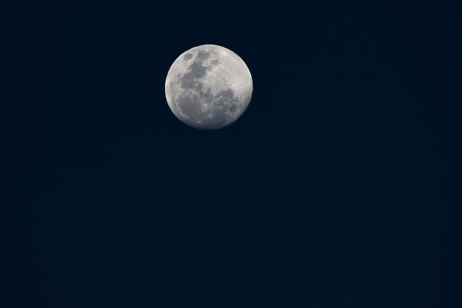 fullmoon at nighttime, nature, outdoors, outer space, universe HD wallpaper