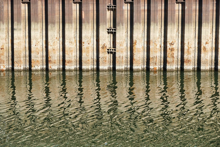 port, pool, water, pattern, structure, mirroring, just, reflection HD wallpaper