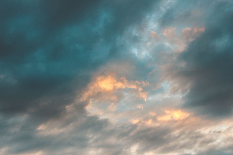 sky, nature, outdoors, cloud, weather, cumulus, blue, clouds HD wallpaper