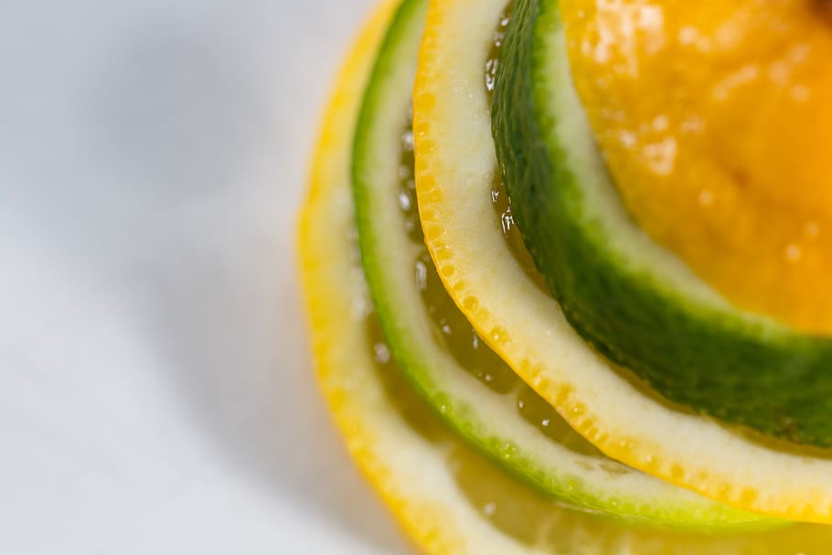 shadow, stack, green, yellow, meat, lunch, fruit, agrumes, citron HD wallpaper