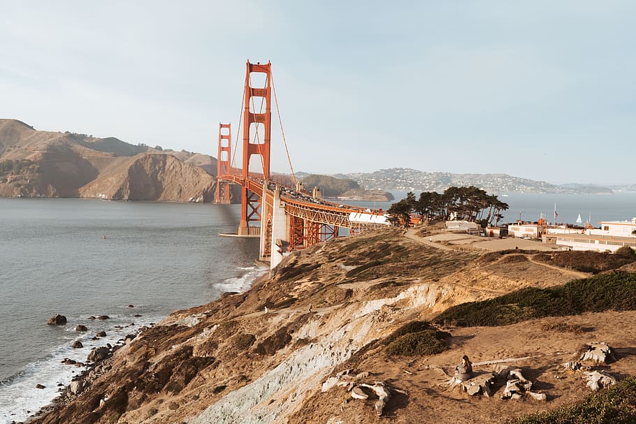 Golden Gate Bridge during daytime, built structure, water, architecture HD wallpaper