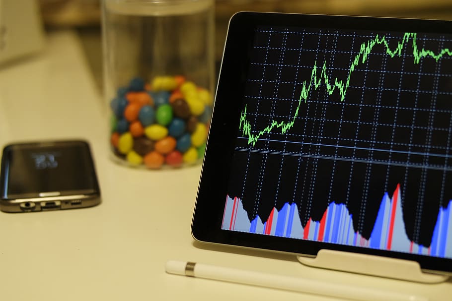 graph, rate, progress, table, work, office, cellphone, pen HD wallpaper