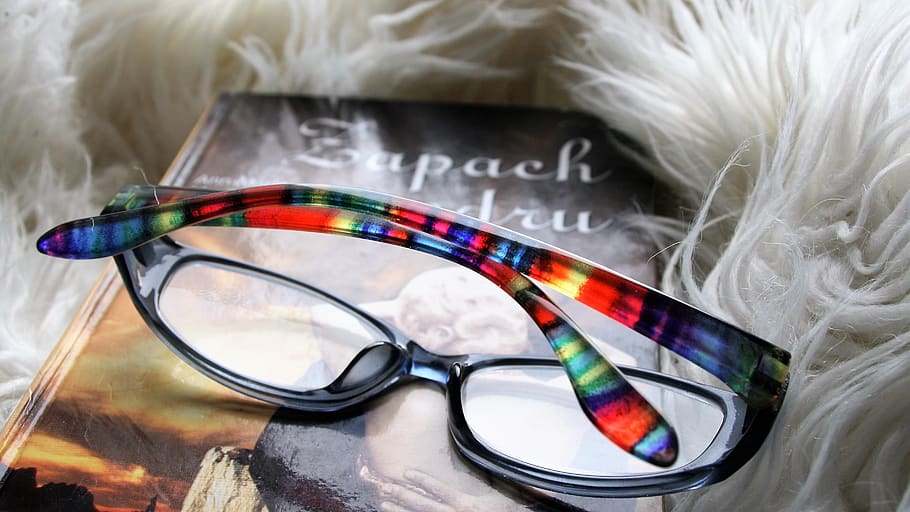 reading, closeup, glasses, vacations, book, background computer HD wallpaper