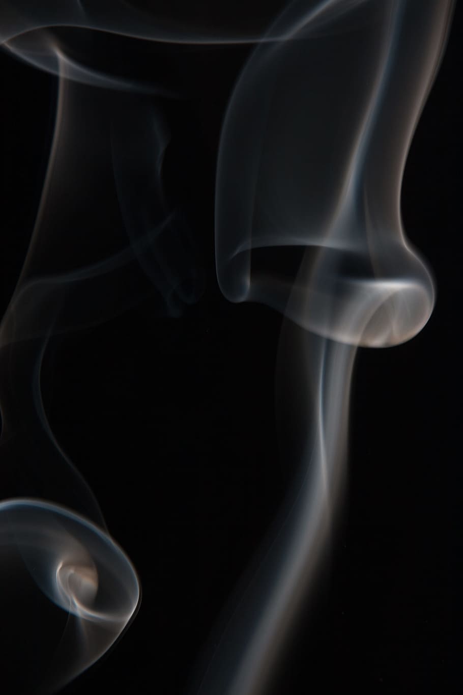 smoke, abstract, shapes, black, texture, background, fog, effect HD wallpaper
