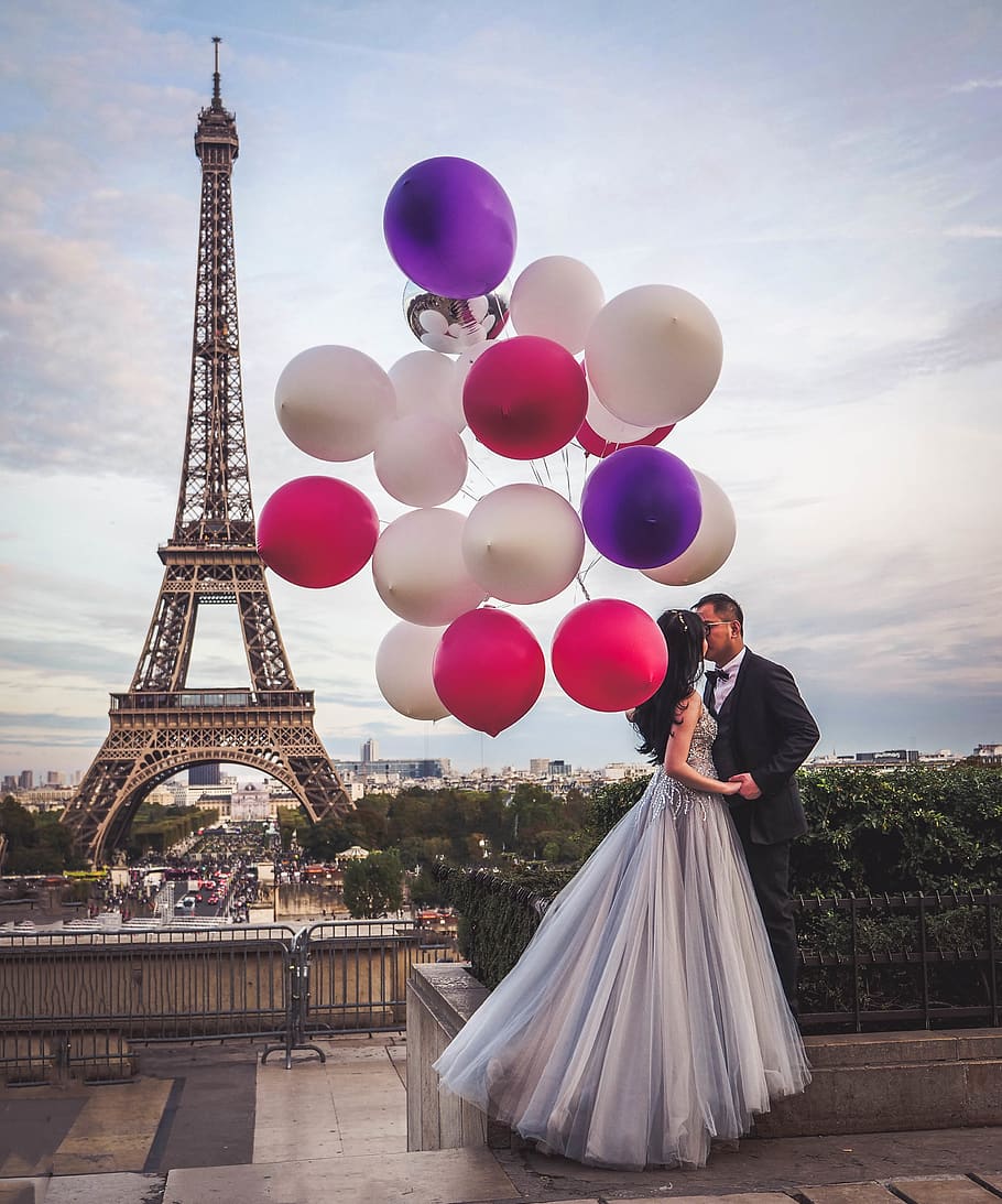 HD wallpaper: paris, france, trocadéro, love, cityoflove, ballon, wedding |  Wallpaper Flare