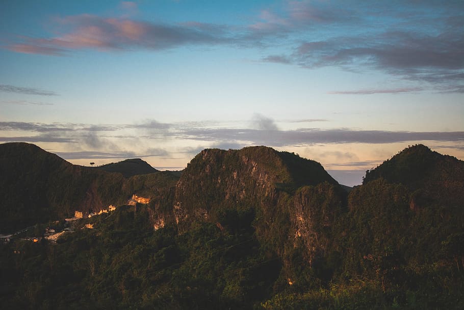 sunrise, mountain, peak, sky, cloud - sky, scenics - nature HD wallpaper