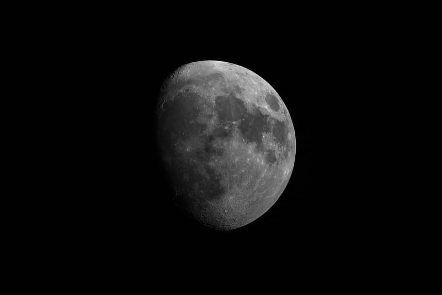 space, moon, nature, night, outdoors, outer space, universe HD wallpaper