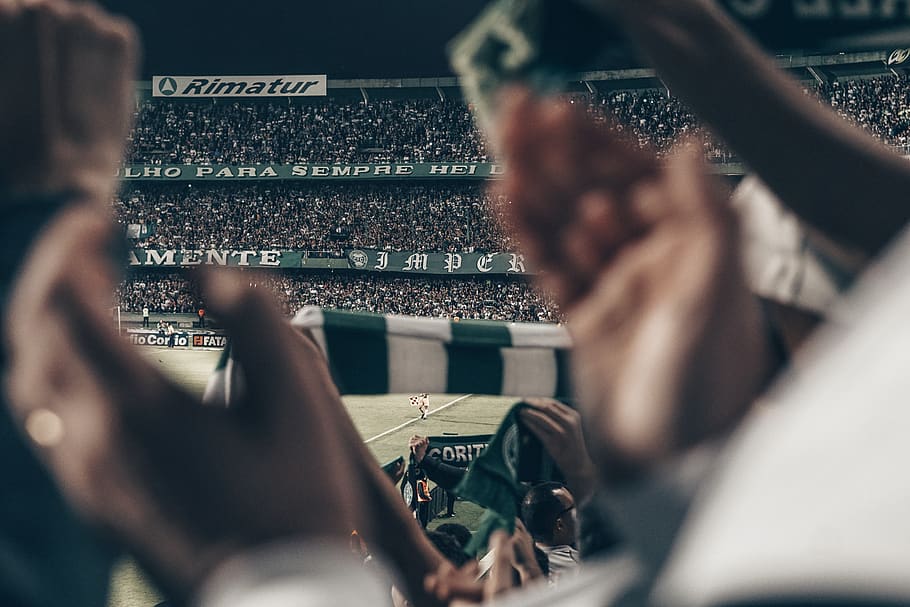 crowd, person, human, stadium, building, audience, finger, football HD wallpaper