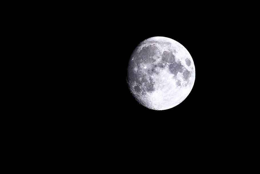 moon, night, moonlight, sky, lunar, astronomy, night sky, crescent moon HD wallpaper