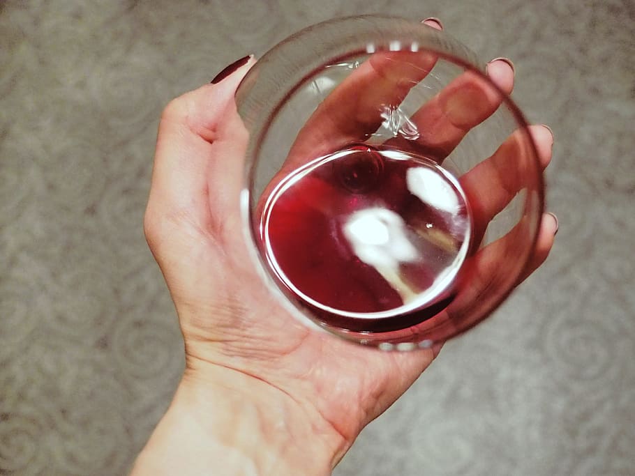 glass, wine, hand, red, fingers, drink, holding, human hand HD wallpaper