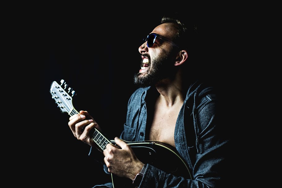 man playing string instrument, one person, holding, musical instrument HD wallpaper