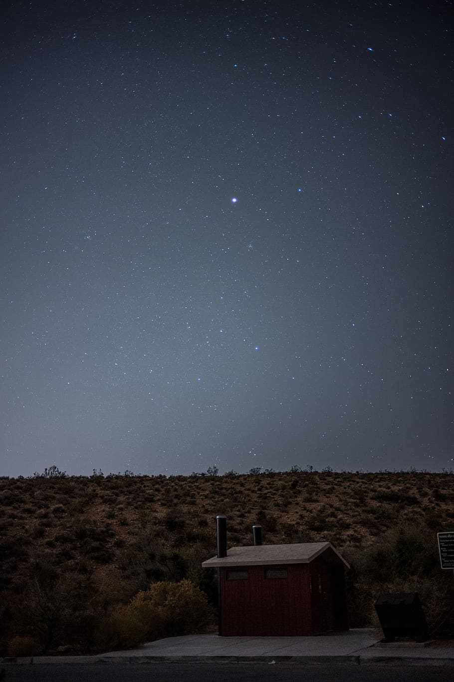 house under starry night, nature, outdoors, space, outer space HD wallpaper