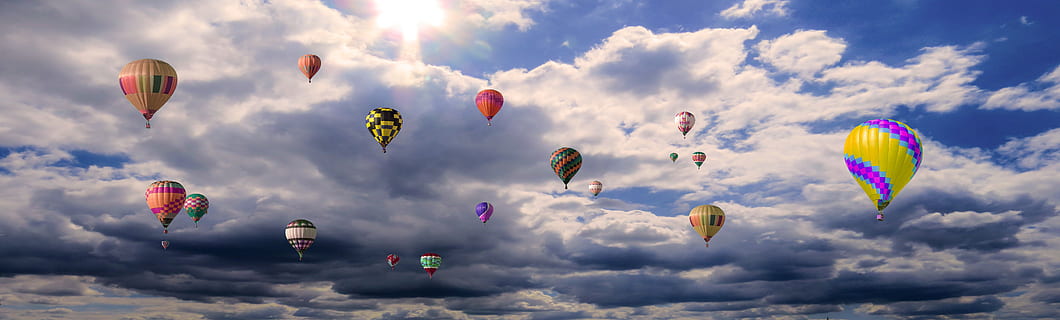 emotions, holidays, vacations, clouds, balloon, hot air balloon ride HD wallpaper
