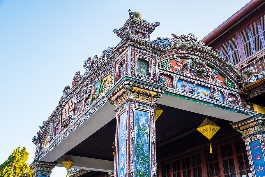 building, architecture, temple, shrine, worship, pillar, column HD wallpaper