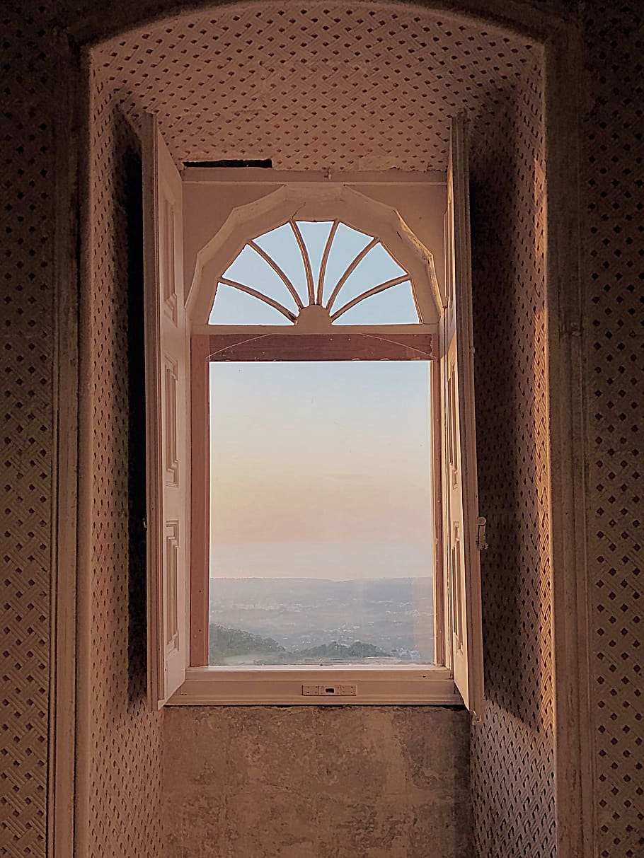 Opened Window, building, indoors, architecture, sky, built structure HD wallpaper