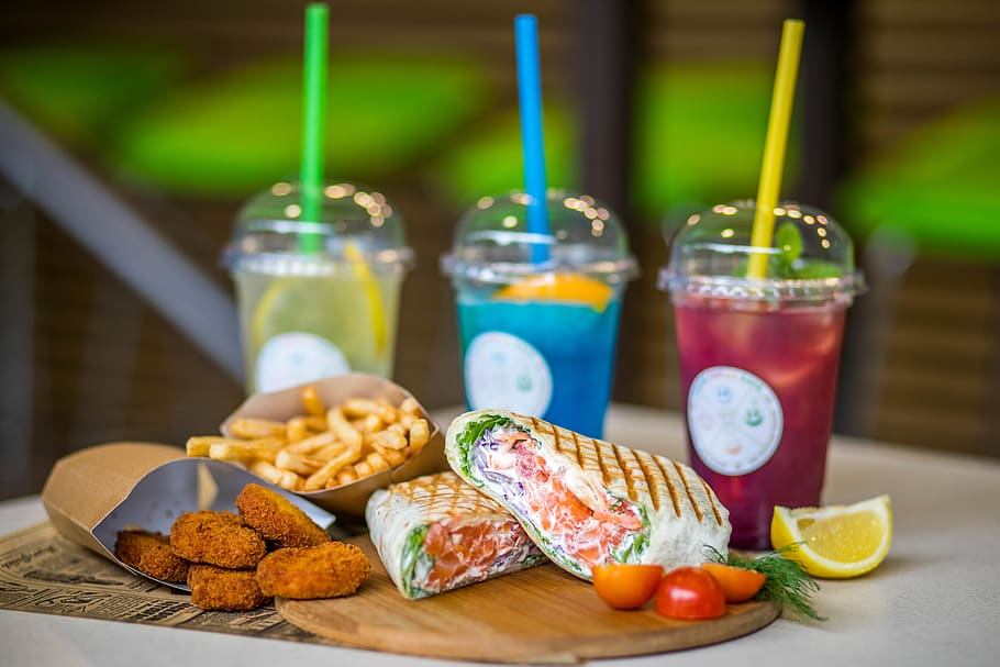Fries And Sandwich, bread, delicious, drinks, food, lunch, meal HD wallpaper