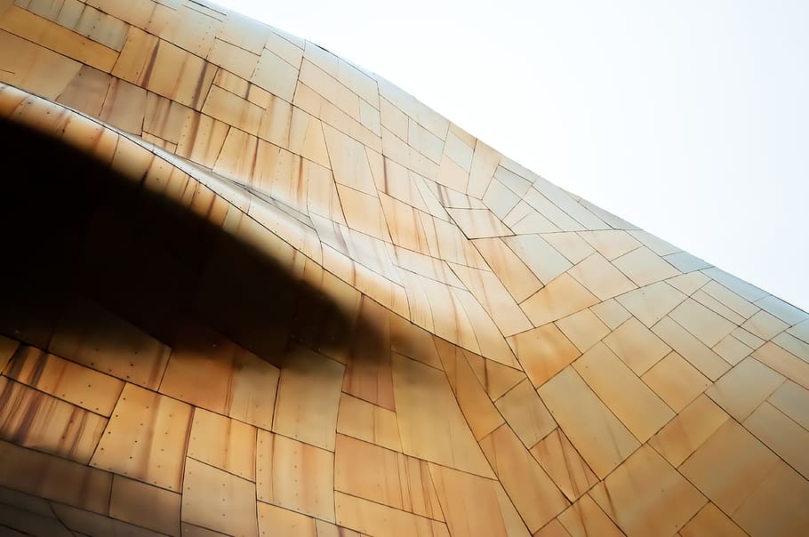 Brown Geometric Wallpaper, architectural, architecture, art, building HD wallpaper