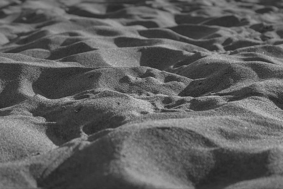 sand, outdoors, nature, soil, dune, spain, barcelone, rug, water, HD wallpaper