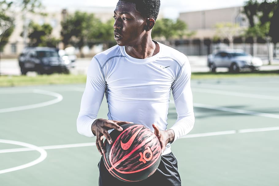 people, ball, nike, guy, man, player, field, black, african american HD wallpaper