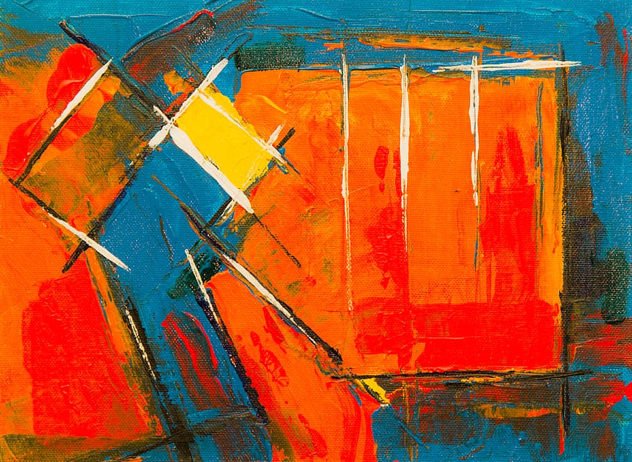 abstract painting, background, wallpaper, texture, wall art HD wallpaper