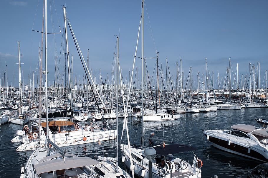 boating, ocean, spain, nautical vessel, transportation, water HD wallpaper