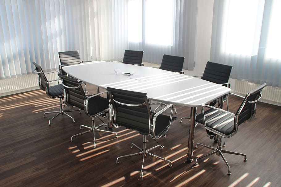 Business Meeting Table, marketing, office, chair, seat, furniture, HD wallpaper