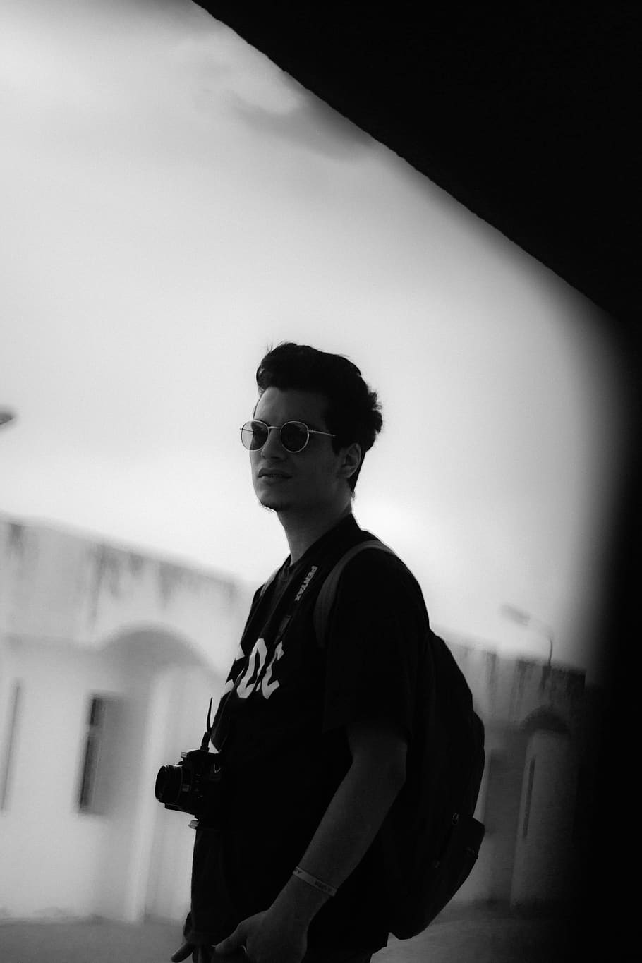algeria, one person, glasses, standing, waist up, real people HD wallpaper
