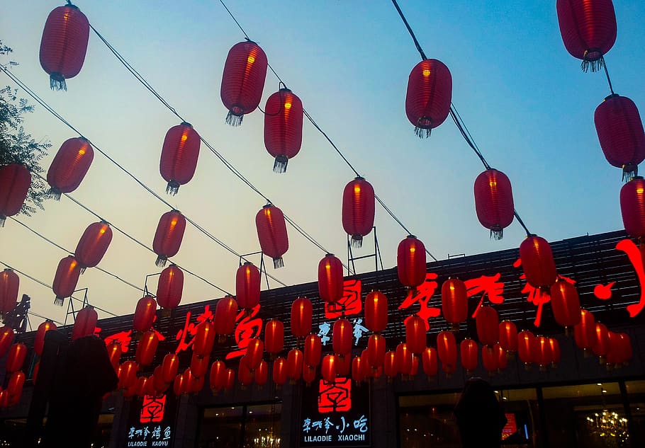 red lantern, raise the red lantern, chinese year, hundred sub-bay, HD wallpaper