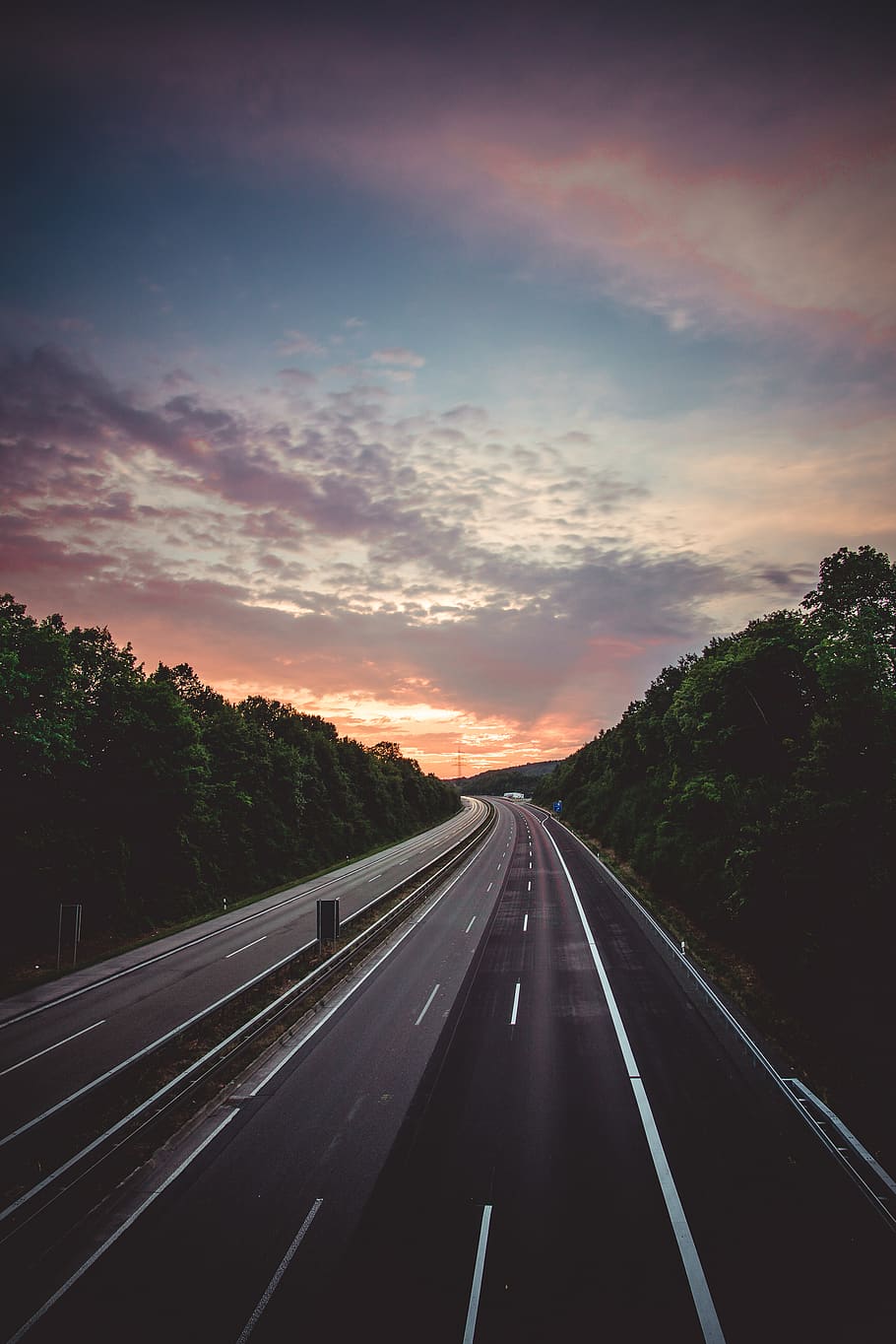 empty freeway, sky, cloud - sky, transportation, road, symbol HD wallpaper