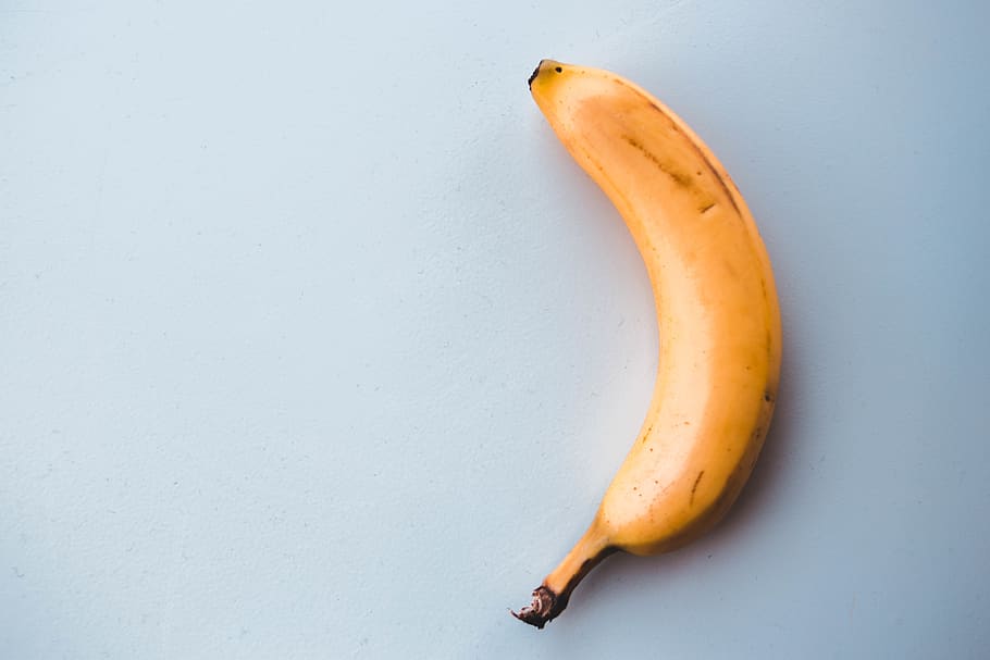 yellow banana, food, fruit, plant, peel, bowl, strawberry, confectionery HD wallpaper