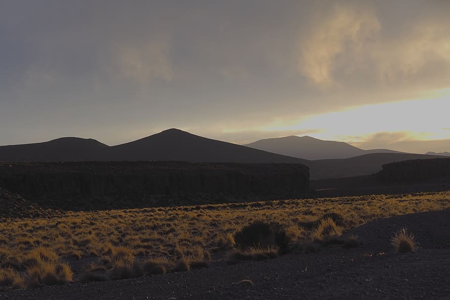 bolivia, desert, landscape, sky, mountain, beauty in nature HD wallpaper