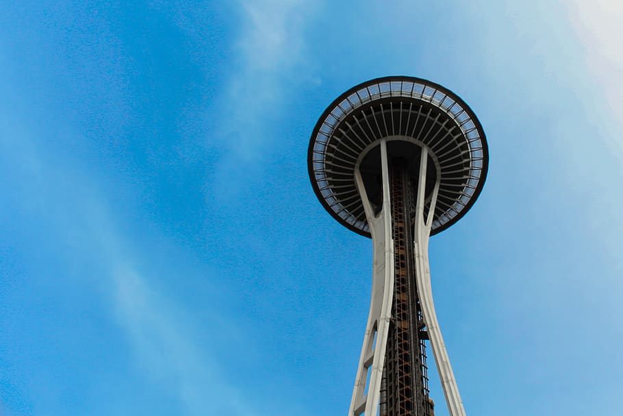 tower, building, architecture, seattle, space needle, control tower HD wallpaper