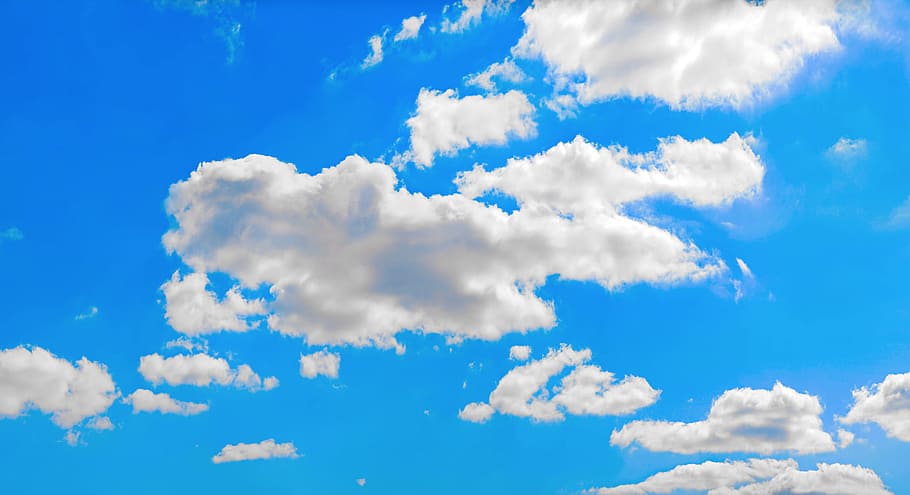 blue, sky, cloud - sky, atmosphere, cloudscape, scenics - nature, HD wallpaper