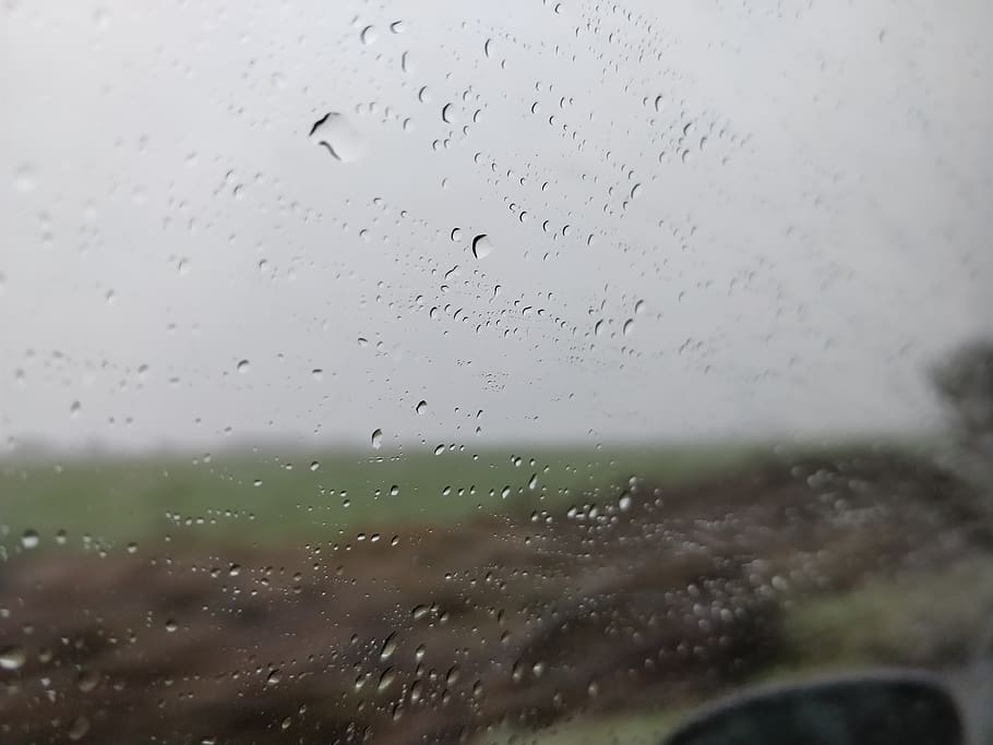 united kingdom, scampton, b1398, rain, window, raindrops, wet, HD wallpaper