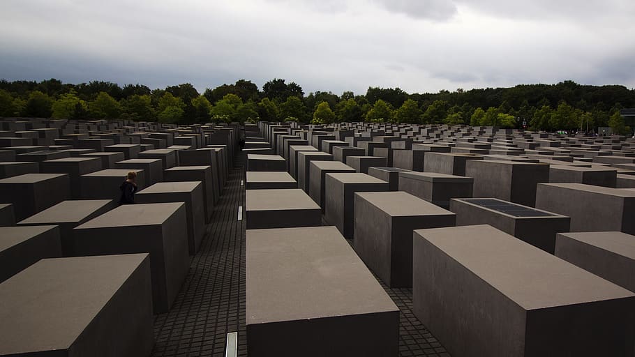 berlin, germany, memorial to the murdered jews of europe, concrete