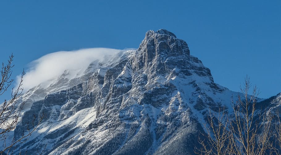 icy mountain scenery, mountain range, outdoors, nature, peak HD wallpaper