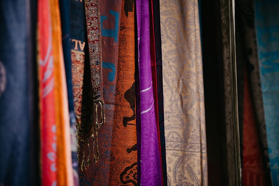 assorted-color textile lot, variation, multi colored, choice HD wallpaper