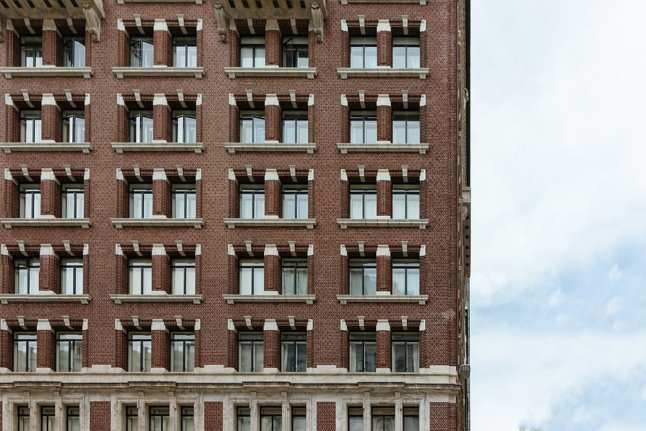brown concrete building, brick, balcony, san francisco, window HD wallpaper