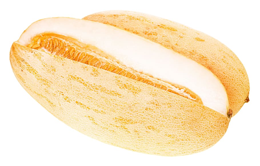 melon, whole, isolated, ripe, cantaloupe, tropical, yellow HD wallpaper