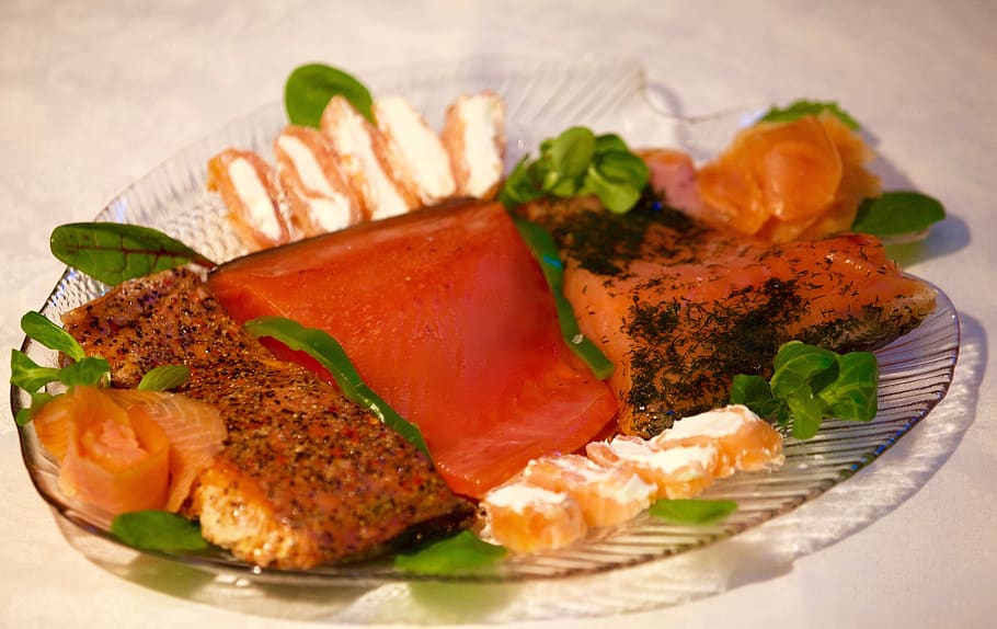 salmon, fish, orange, power, eat, delicious, tasty, dinner HD wallpaper