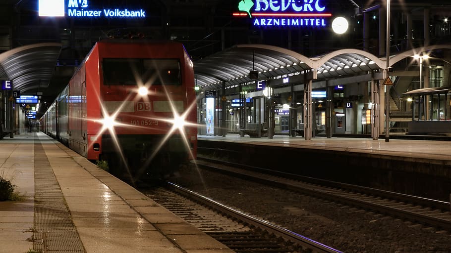 train, star, train station, longexposure, wallpaper, technik HD wallpaper