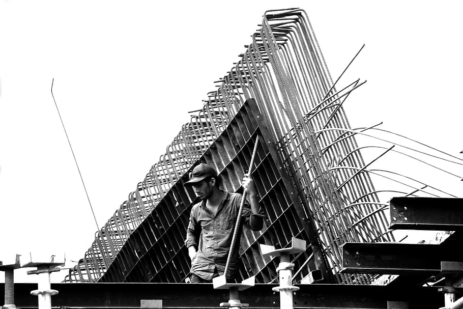 construction, construction site, build, work, laborer, city HD wallpaper