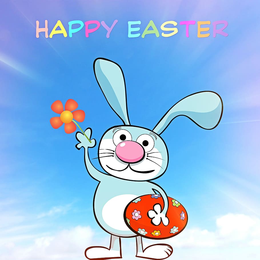 Happy, easter, card, paper, greeting, sky, cloud - sky, communication HD wallpaper