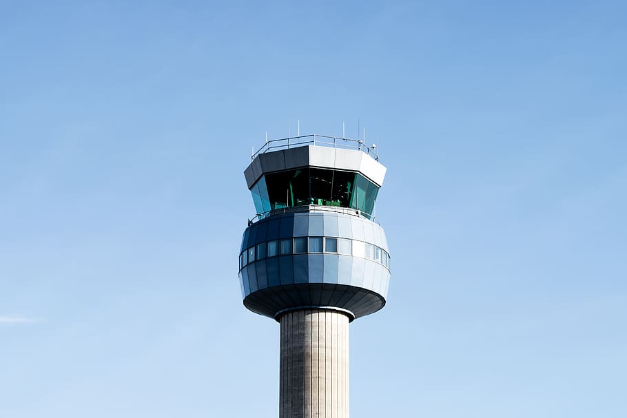 white watchtower, architecture, building, control tower, beacon HD wallpaper
