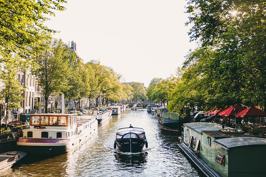 boat on river during daytime, nautical vessel, water, transportation HD wallpaper