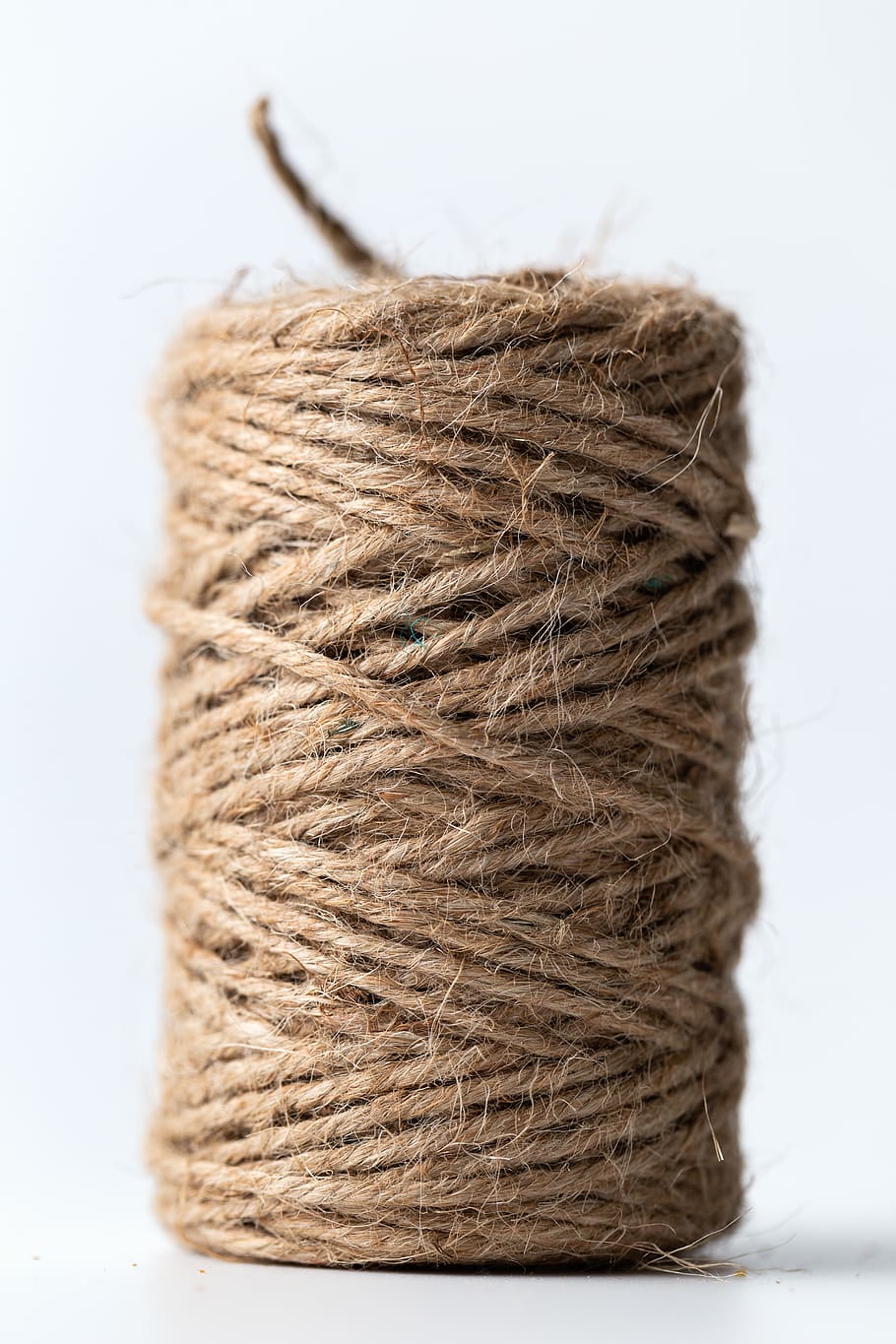 brown rope, white background, close-up, studio shot, indoors HD wallpaper