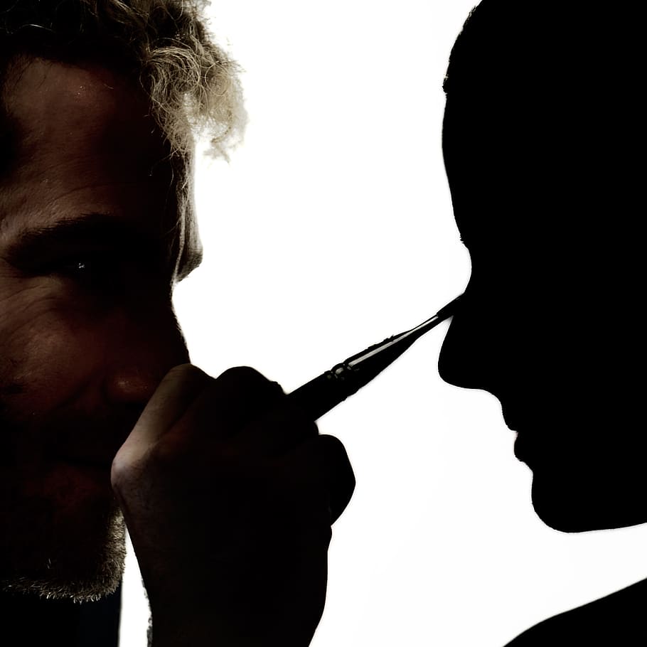 silhouette, ombre, maquillage, portrait, headshot, indoors HD wallpaper