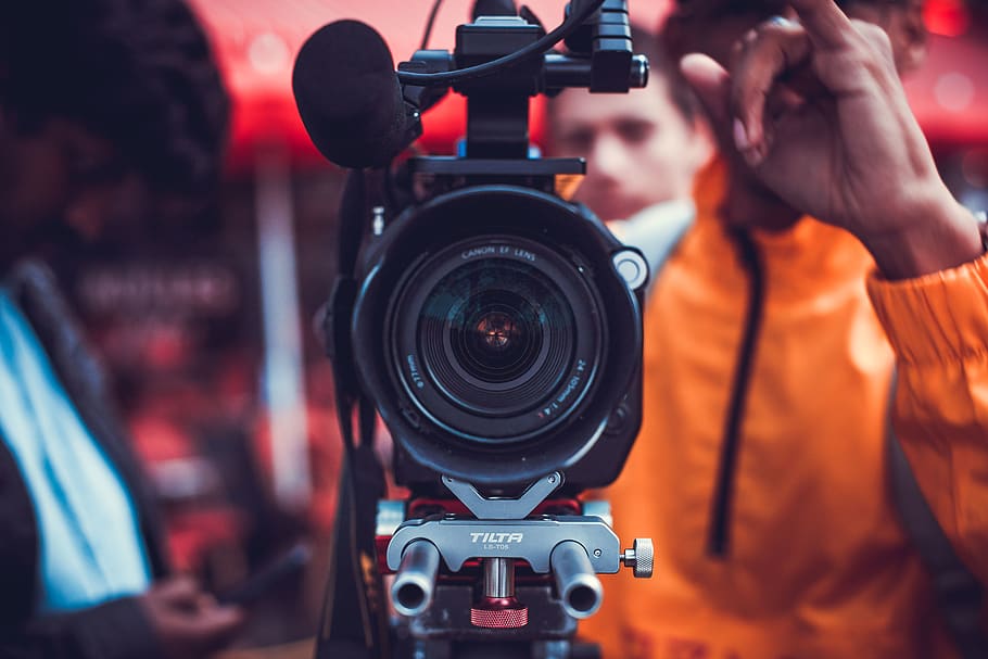 person using black video camera, human, people, photographer HD wallpaper